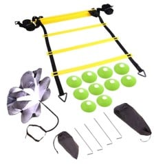 Power Sport - Speed and Agility Training Set for Football - With Ladder, Cones and Parachute
