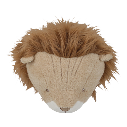 Little Dutch - Animal Head Lion - White, Brown - 30 cm