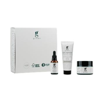 Grums - The Facial Box - Face Scrub + Face Cream + Face Serum