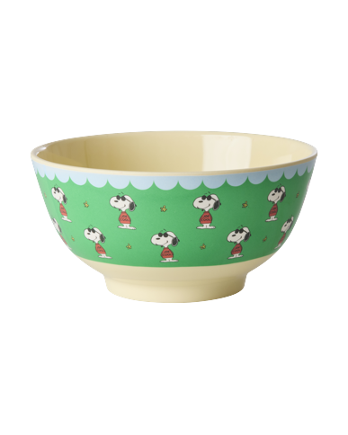 Rice - Melamine Bowl with Snoopy Print - Green - Medium - 700 ml