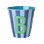 Rice - Melamine Cup with the Letter B - Blue and Green - Medium