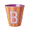 Rice - Melamine Cup with the Letter B - Pink - Medium