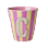Rice - Melamine Cup with the Letter C - Pink - Medium