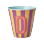 Rice - Melamine Cup with the Letter D - Purple and Orange - Medium - 250 ml