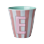 Rice - Melamine Cup with the Letter E - Pink - Medium