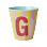 Rice - Melamine Cup with the Letter G - Pink and Yellow - Medium - 250 ml