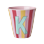 Rice - Melamine Cup with the Letter K - Pink and Red - Medium - 250 ml