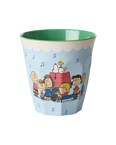 Rice - Melamine Cup with Snoopy Print - Soft Blue - Medium - 250 ml