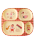 Rice - Melamine Kids 4 Room Plate - Pink Music Band Print - Pink