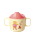 Rice - Melamine 2 Handle Baby Cup with Music Band Print - Pink - 250 ml