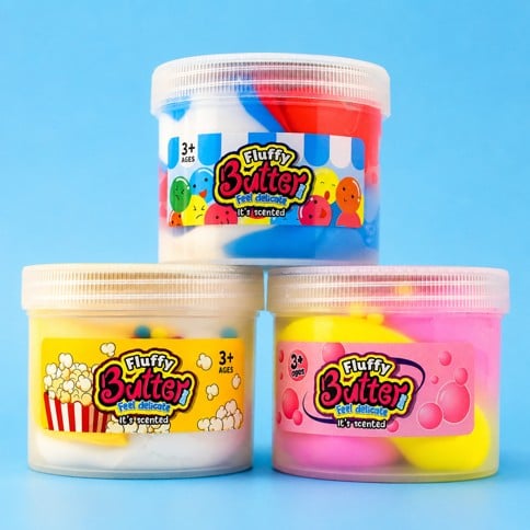 SLIME BUTTER SCENTED SNACKS  9cm. 1 psc. assorted