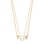 PILGRIM - INSTANT Necklace, 2-in-1 Set - Gold Plated - 38 cm + 9 cm Extension