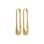 PILGRIM - INSTANT Hoops - Gold Plated - 39 mm