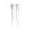 PILGRIM - VINCENT Earrings - Silver - 46 mm