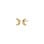 PILGRIM - Between Moon Earrings - Gold-Plated - 7mm