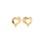 PILGRIM - TIDE Heart Earrings - Gold-Plated - 15mm