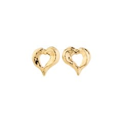 PILGRIM - TIDE Heart Earrings - Gold-Plated - 15mm