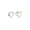 PILGRIM - TIDE Heart Earrings - Silver-Plated - 15mm