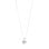 PILGRIM - SUNSET Crystal Necklace - Silver - 40 cm + 9 cm Extension