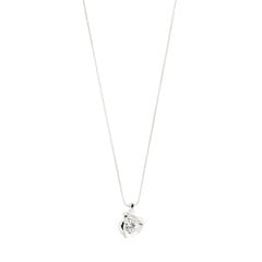 PILGRIM - SUNSET Crystal Necklace - Silver - 40 cm + 9 cm Extension