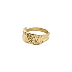 PILGRIM - SOL Organic Shaped Crystal Ring - Gold Plated