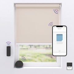 MotionBlinds - Wireless Electric Black-Out Rollerblind - Sand - 90x190 cm