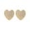 PILGRIM - DUNE Heart Earrings - Gold-Plated - 16 mm