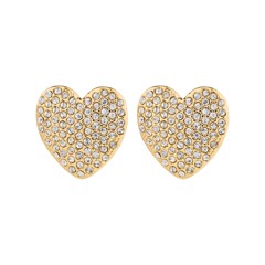 PILGRIM - DUNE Heart Earrings - Gold-Plated - 16 mm