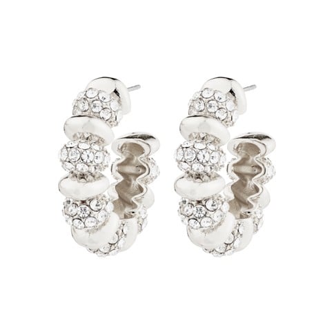 PILGRIM - DELPHINE Earrings - Silver Plated - 30 mm