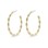 PILGRIM - NAJA Large Hoop Earrings - Gold-Plated - 32 mm