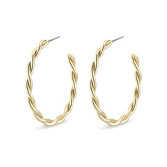 PILGRIM - NAJA Large Hoop Earrings - Gold-Plated - 32 mm