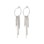 PILGRIM - MAJA Crystal Waterfall Hoop Earrings - Silver Plated - 50 mm