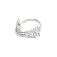 PILGRIM - EDTLI Crystal Ring - Silver - Adjustable Size