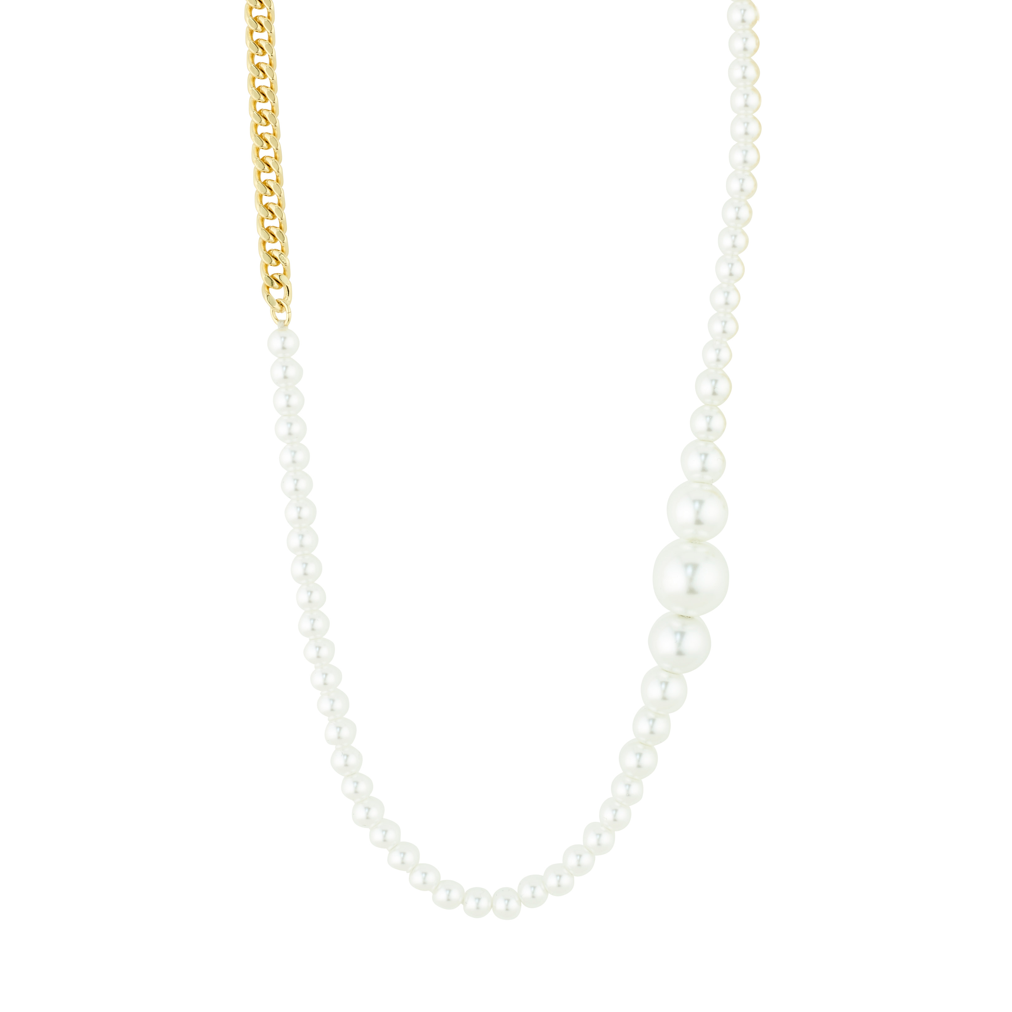 PILGRIM - RELANDO Pearl Necklace - Gold - 38 cm + 12 cm Extension Chain