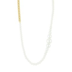 PILGRIM - RELANDO Pearl Necklace - Gold - 38 cm + 12 cm Extension Chain