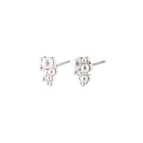 PILGRIM - RELANDO Pearl Earrings - Silver Plated - 8 mm