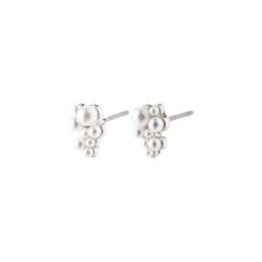 PILGRIM - RELANDO Pearl Earrings - Silver Plated - 8 mm