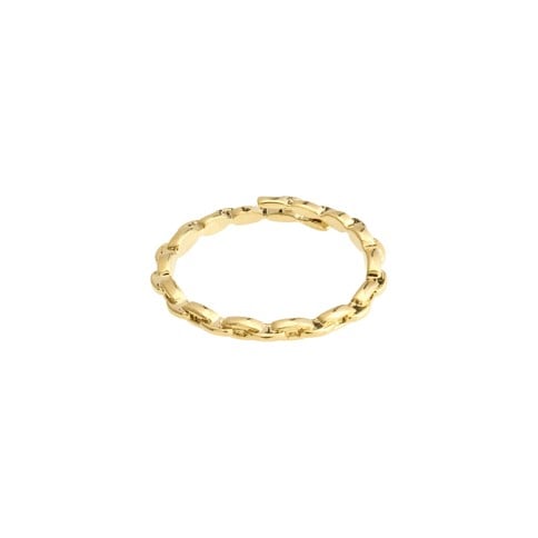 PILGRIM - Lulu Chain Stack Ring - Gold Plated - Adjustable Size