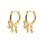 PILGRIM - HALLIE Hoop Earrings - Gold-Plated - 18 mm