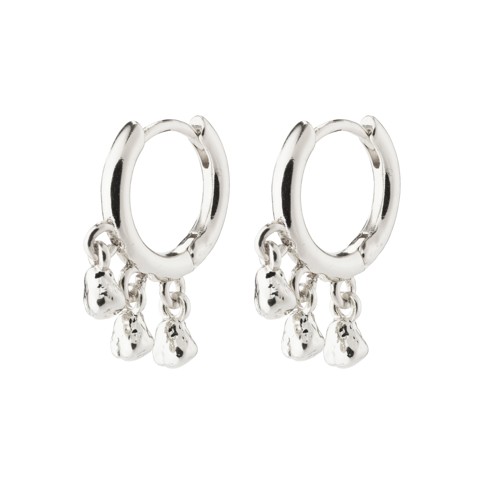 PILGRIM - HALLIE hoop earrings - Silver Plated - 18 mm