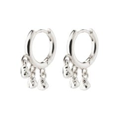 PILGRIM - HALLIE hoop earrings - Silver Plated - 18 mm