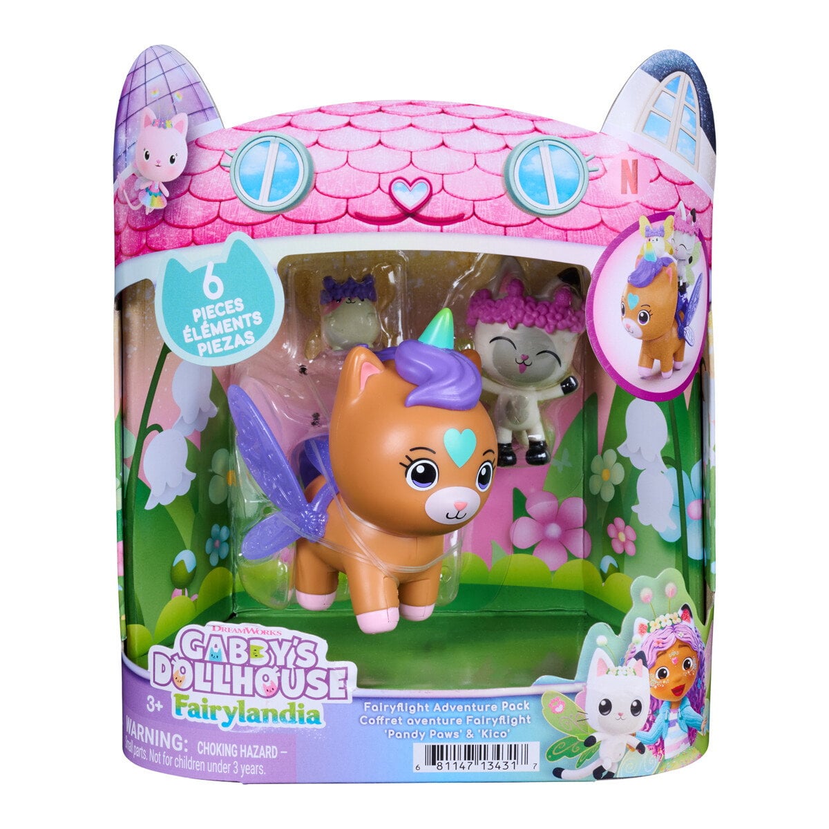 Gabby's Dollhouse - Fairyflight Figure Set -  Pandy Paws & Kico