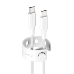 EMPOWER - Racing 60W USB-C to USB-C Cable 1.2M Silver White