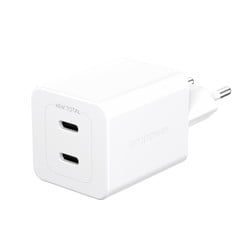 EMPOWER - Turbo 45W Dual Charger 2x USB-C EU, Silver White