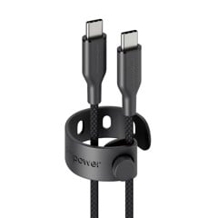 EMPOWER - Racing 60W USB-C to USB-C Cable 2M, Space Black