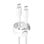 EMPOWER - Racing 240W USB-C to USB-C Cable 2M, Silver White