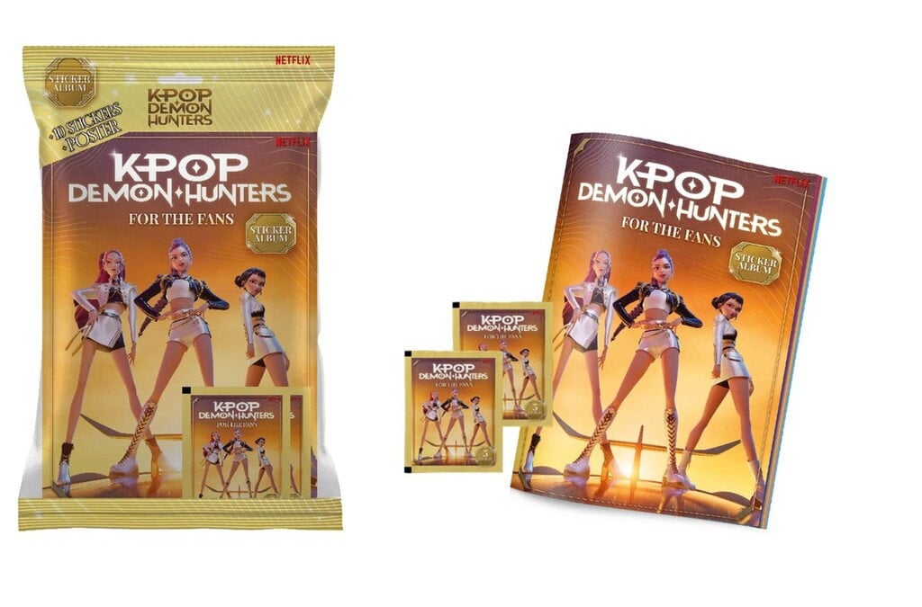 K Pop Demon Hunters - Sticker Album W2 + 2 Blind Bags DK/NO ( 374-0012)