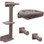 Kerbl - Climbing Wall Monte Alpi for Cats, 4 part, grey