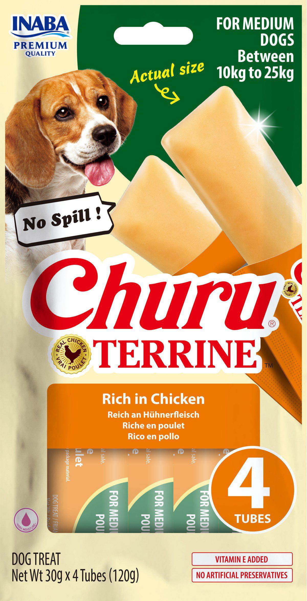 Churu - Terrine Dog Treats Chicken - Medium Dogs