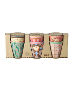 Rice - Melamine Cups with All You Need is Love and... Prints - Small - 160 ml - 6 Pack